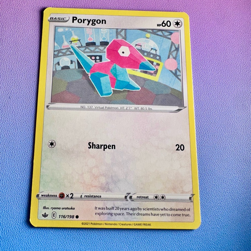 porygon - 116/198 (common) — pokemon: chilling reign
